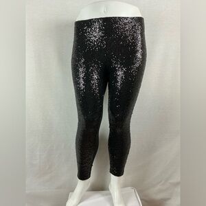 Chico's Elegant Black Sequin Pants